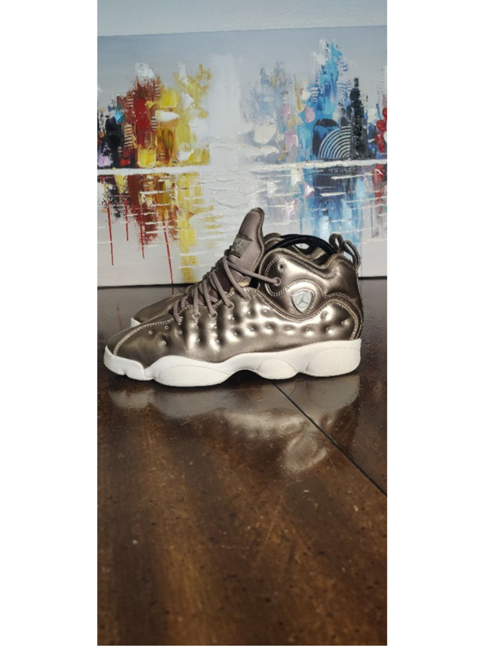 Jordan Team Jordan Shoes Youth Size 7Y Brown Bronze Metallic Sneakers AV5178-200